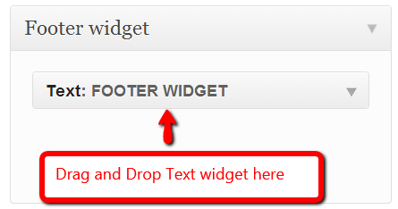 footer widget