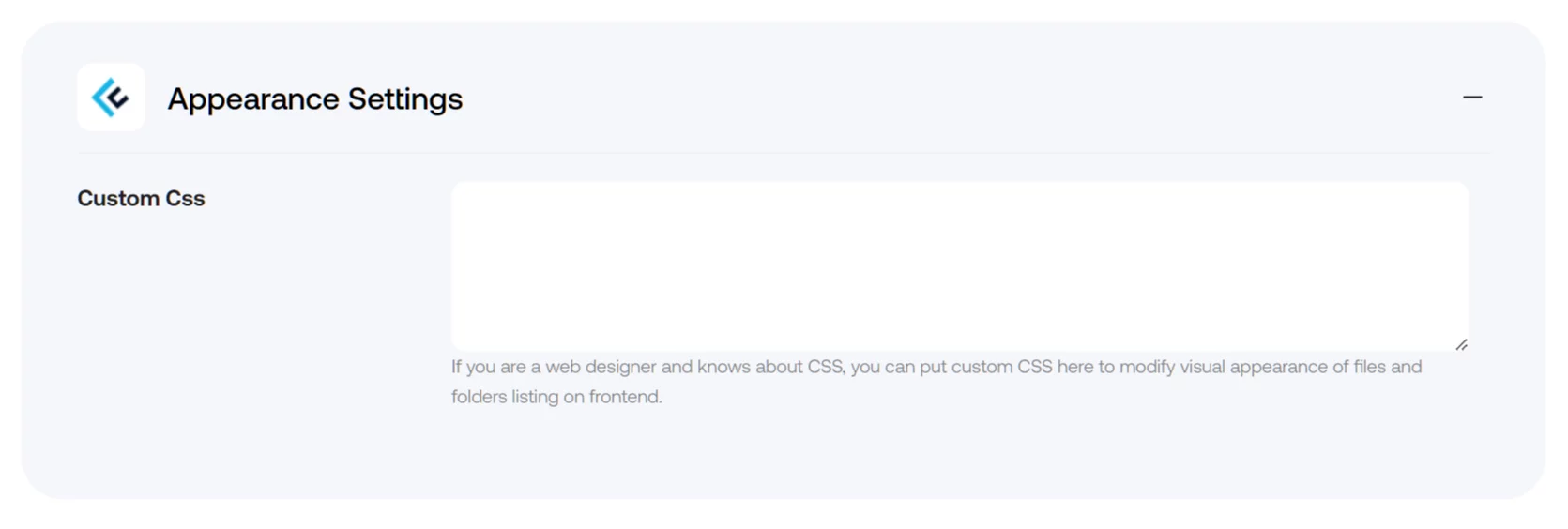 Custom CSS for Files & Folders listing Custom CSS for Files & Folders listing