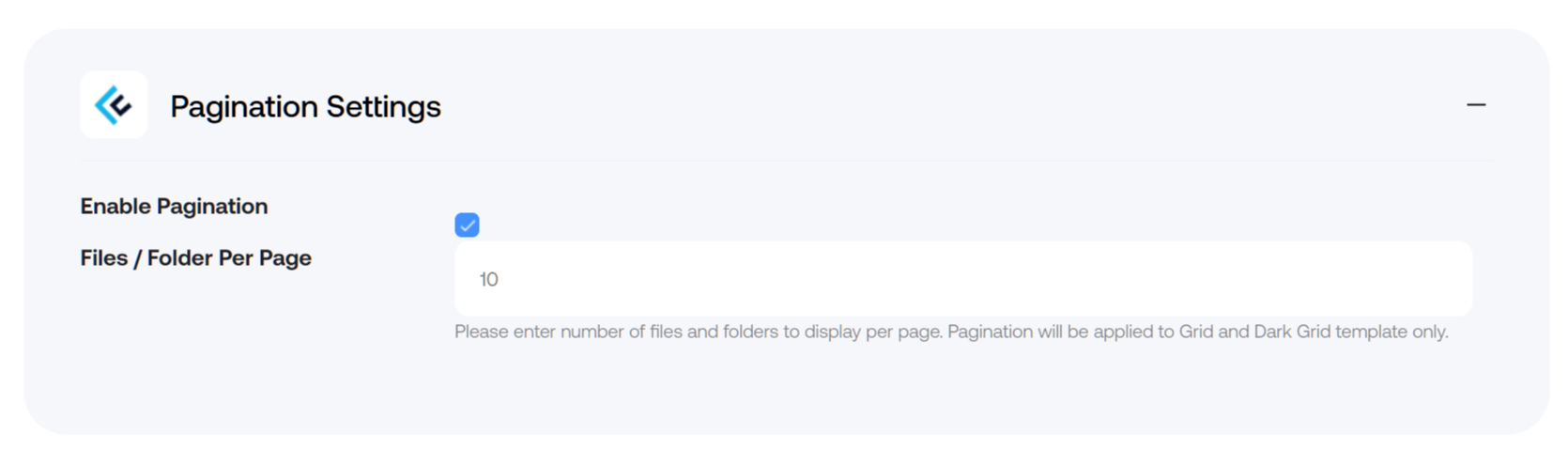 paginated files & folders listing wordpress