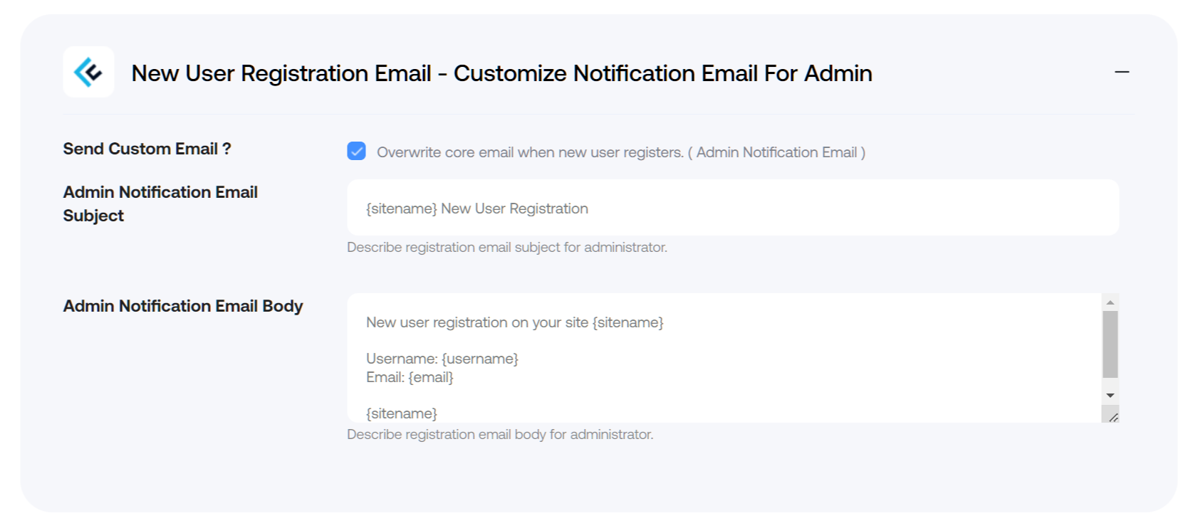 New User Registration Email - Customize Notification Email for Admin