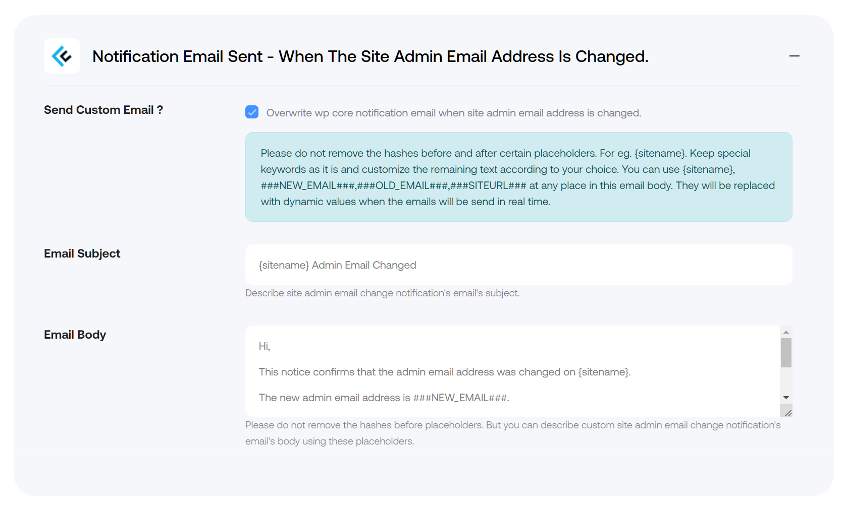 wordpress send custom email to users