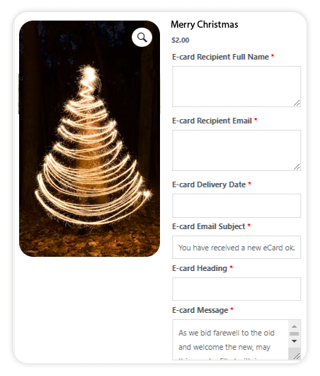 woocommerce ecard 