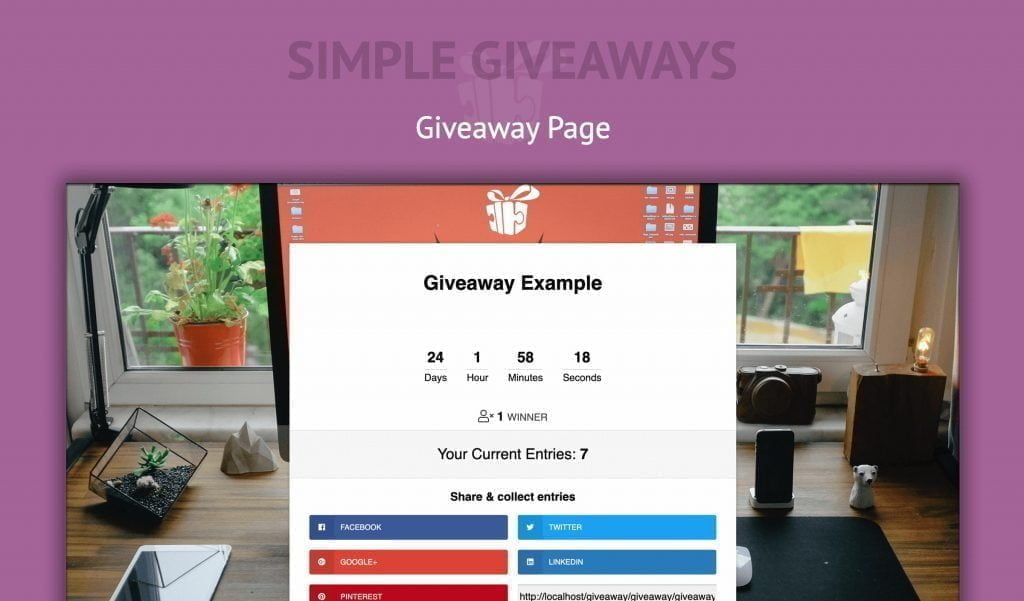 Simple Giveaways WordPress Plugin