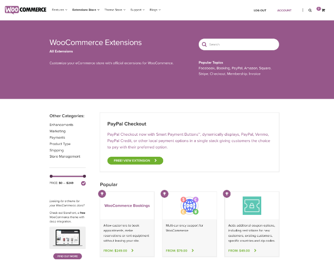 WooCommerce Extensions