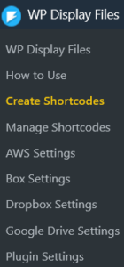 Create Shortcodes