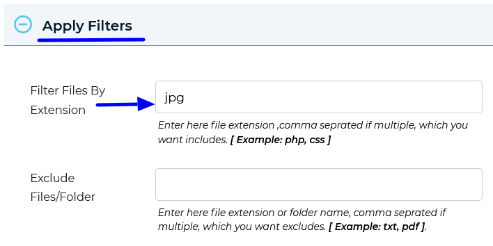 Filter File by Extension