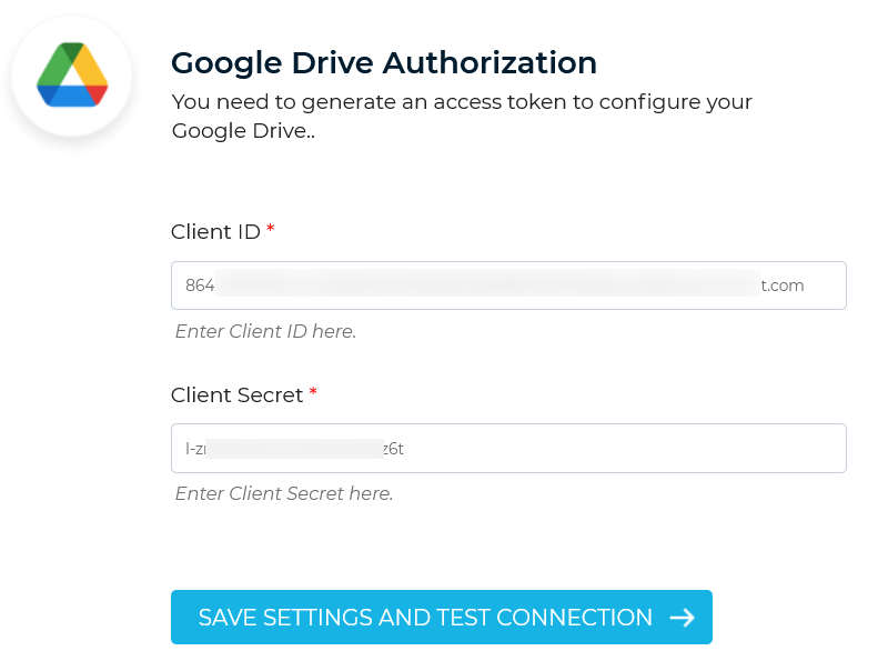 Google Drive Authorization