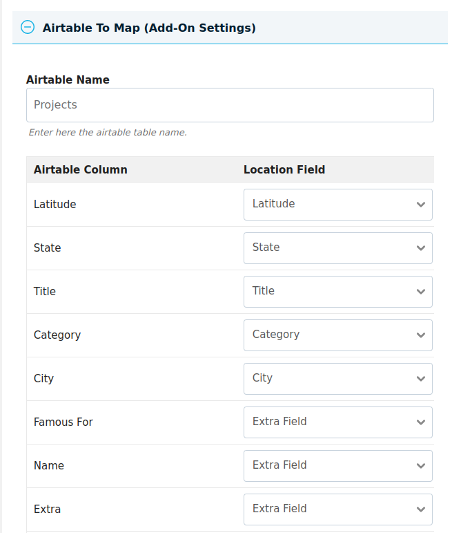 Easy Mapping Of Airtable Column & Marker Infowindow