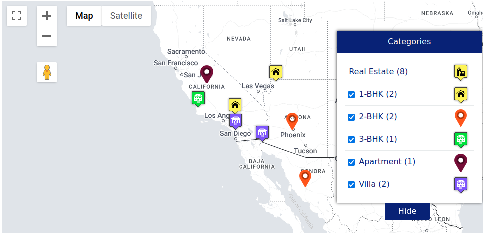 Real Time Map Markers Update