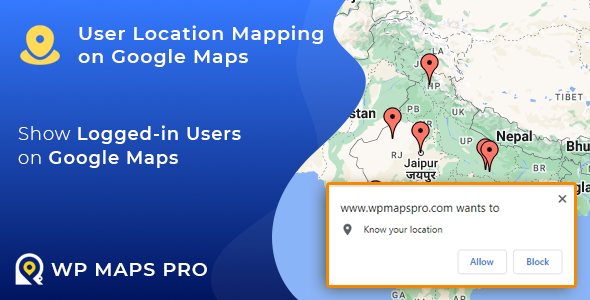 User Location Mapping on Google Maps