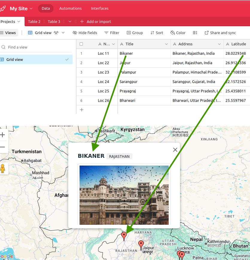 Display Airtable Data On Google Maps