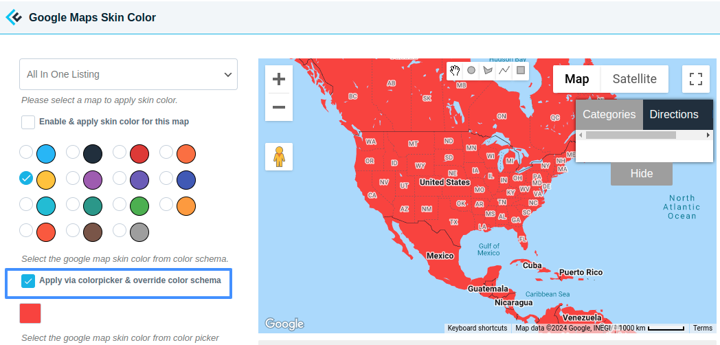 Choose Custom Color For Map If You Want More Granular Control Over Map Styling