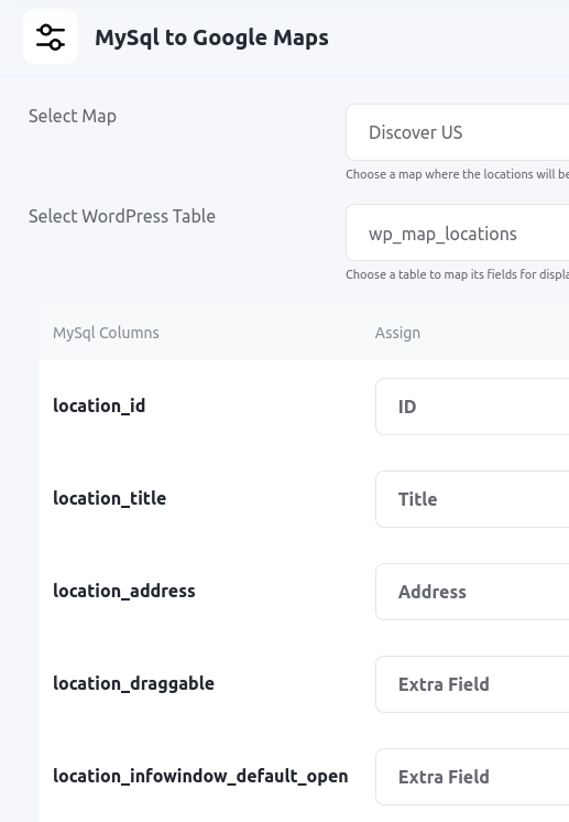 Super Easy Table Column & Infowindow Content Mapping Super Easy Table Column & Infowindow Content Mapping