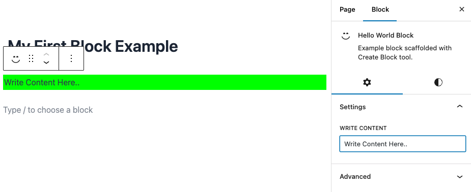 Add Attributes in Block Development