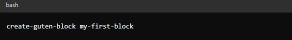 create a new block using create-guten-block