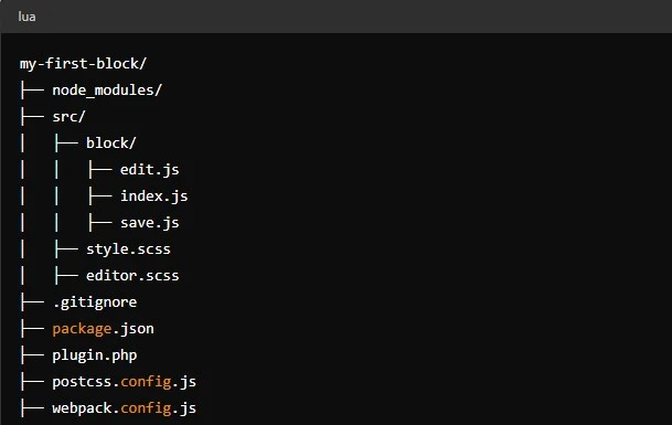 project structure in block development