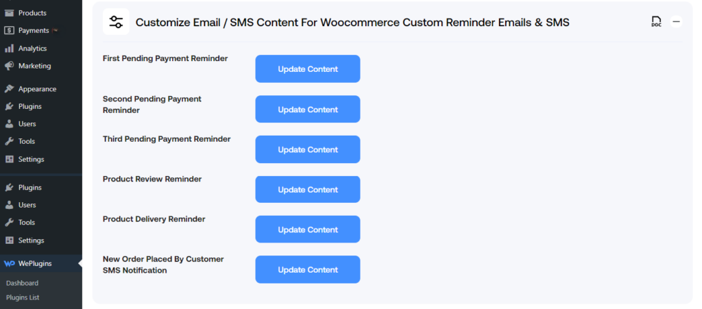 WooCommerce payment reminder email 1