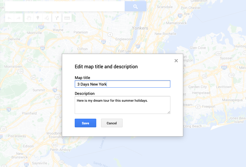 Google Maps Trip Planner