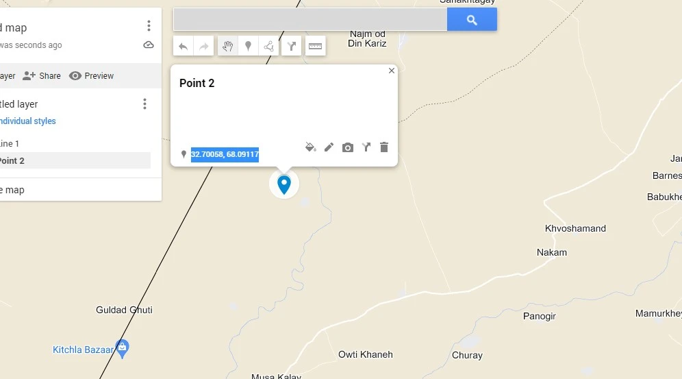 Edit Marker on New Layer Google Maps