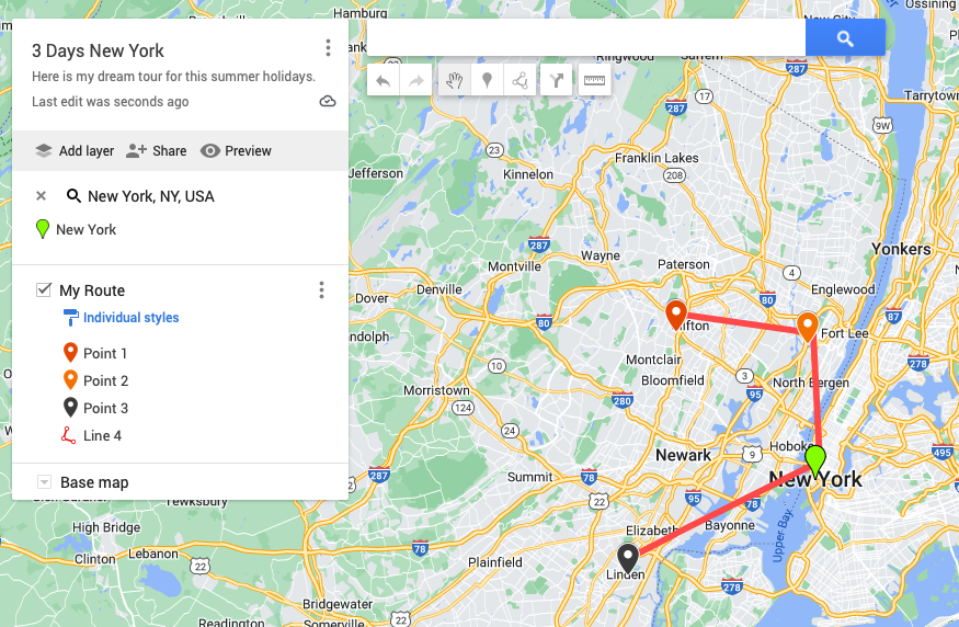 Route Planner for Google Maps