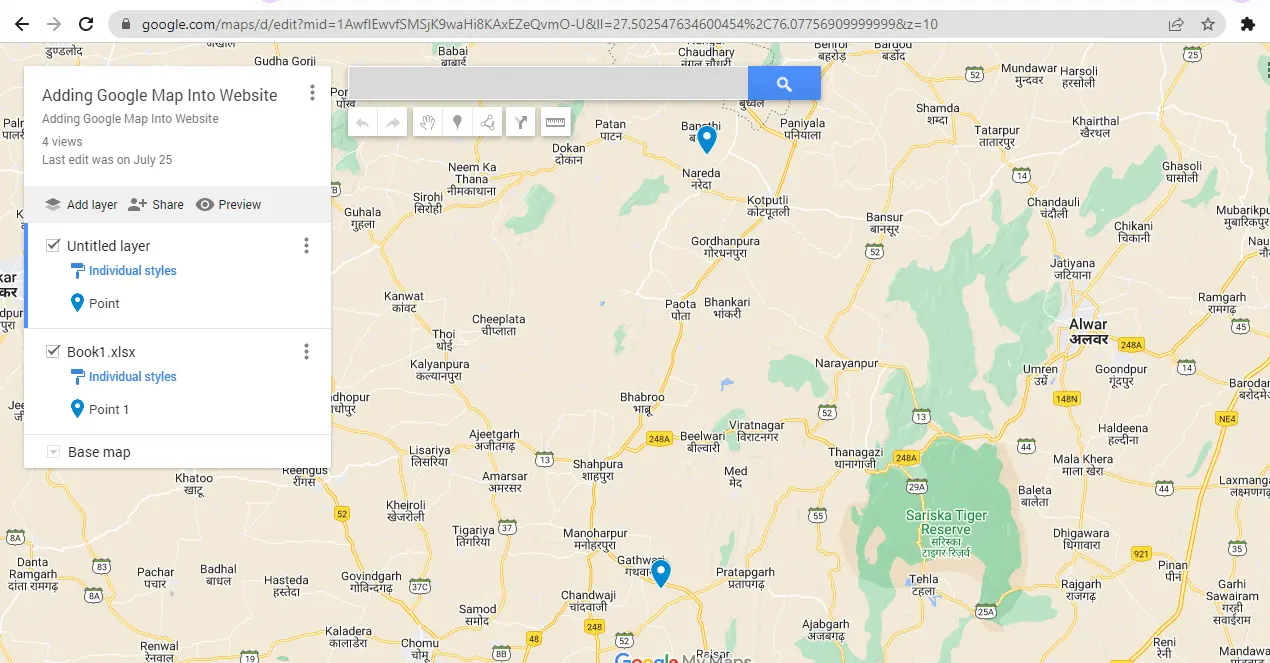 MyMaps: Google Custom Maps