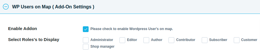 Enable Wp Users On Map
