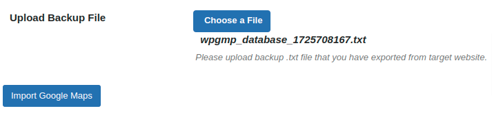 Import Backup