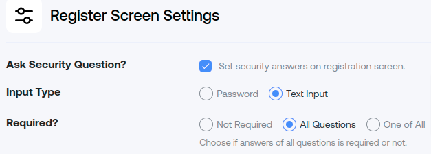 security-question-register-page