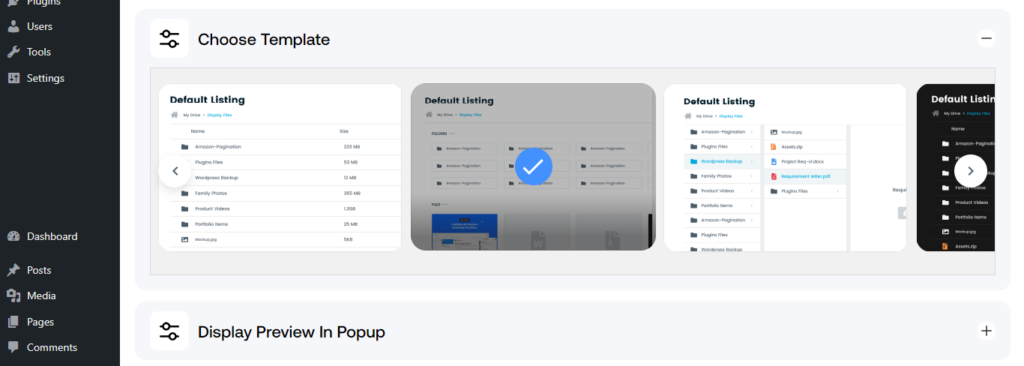 Files & Folder Templates in WordPress