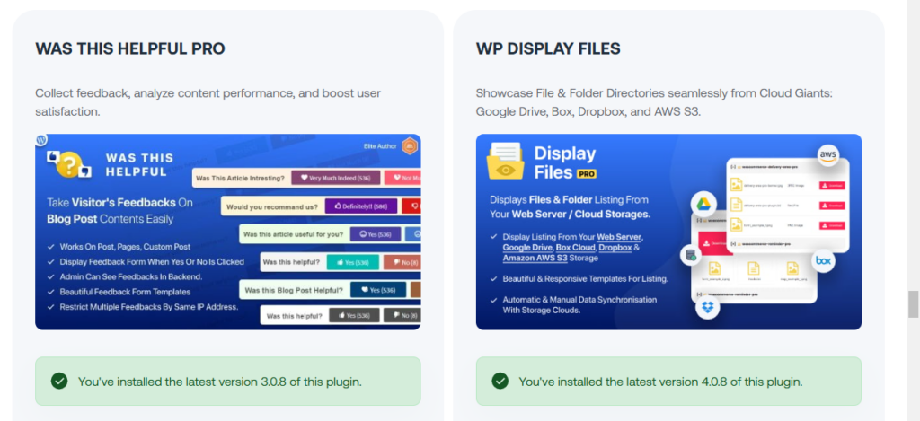 WP Display Files plugin