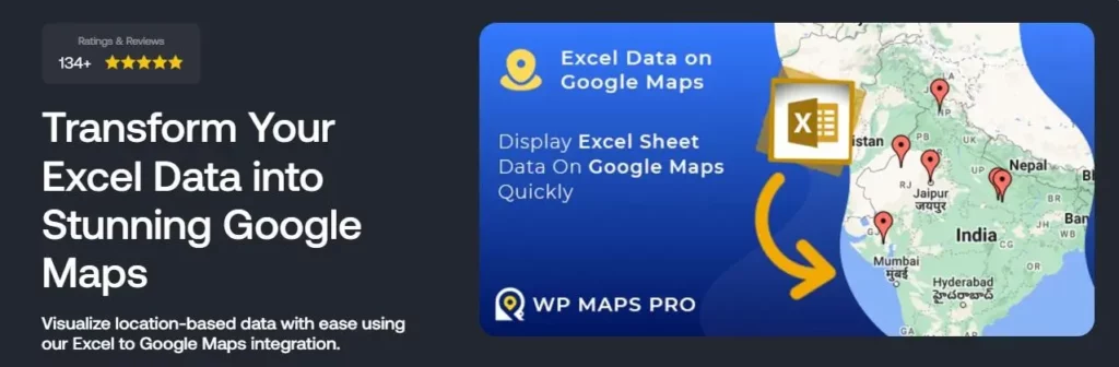 Embed Google Maps with Excel Data