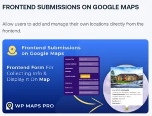 Frontend Submissions on Google Maps