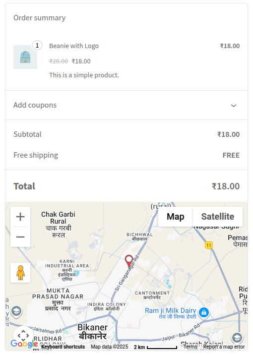 Map On WooCommerce Checkout Map On WooCommerce Checkout