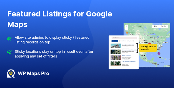 Featured Listings For Google Maps