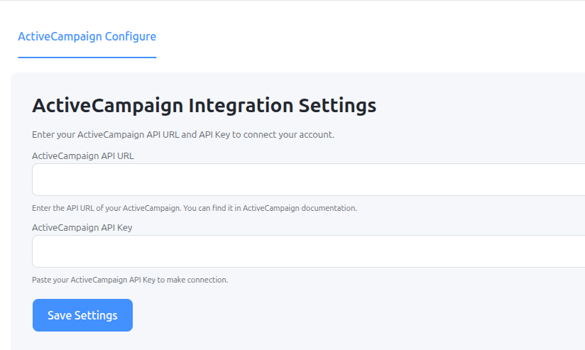ActiveCampaign Connectivity