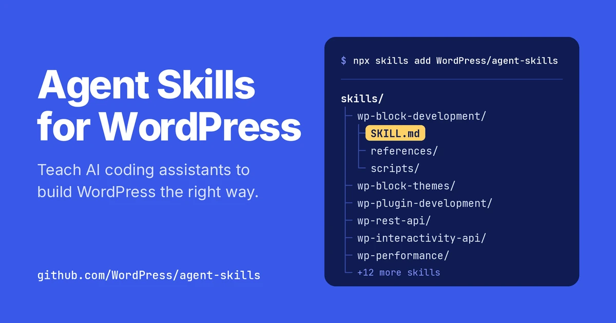 WordPress AI Agent Skills For WP Developers