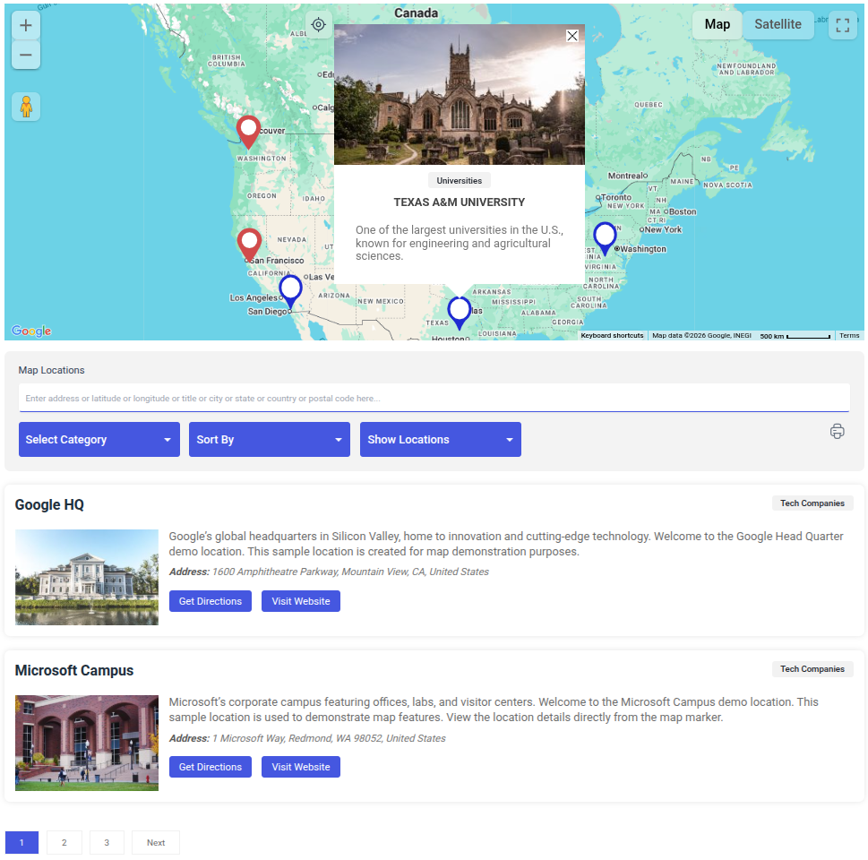 WP Maps : A Free WordPress Map Plugin With Search, Filters & Listing