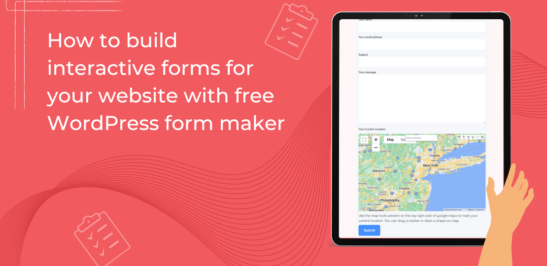 How to build interactive forms for your website with free WordPress form maker